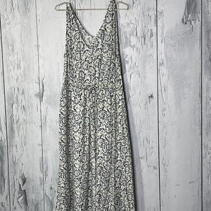 Lucky Brand Floral Vine Maxi Dress Sz XL NWOT